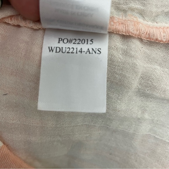 FAHERTY Dress Cotton Gauze Lakeview Smocked Sundress Size Small Striped midi - Picture 8 of 10